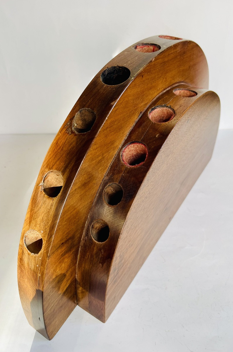 Porte cannes éventail en bois -photo-8